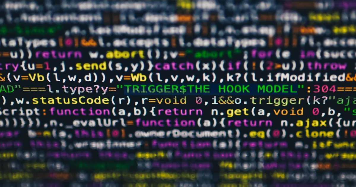 Vibrant close-up of multicolor programming code lines displayed on a screen.