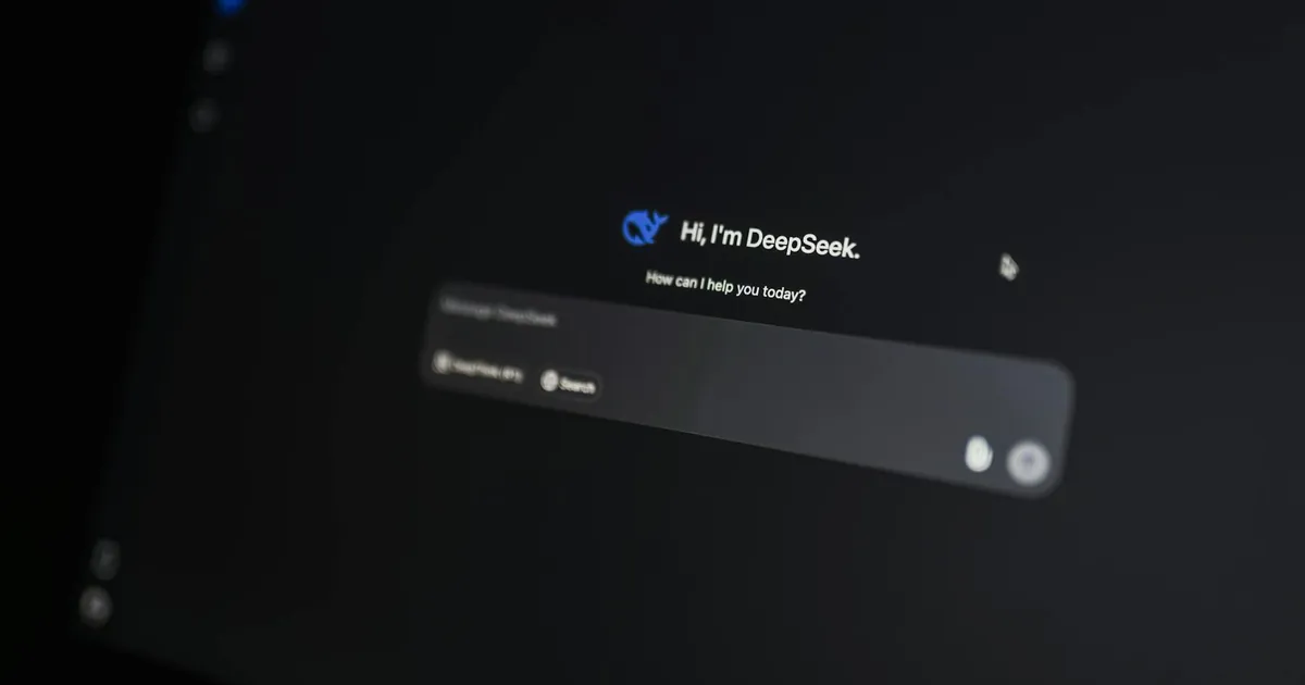 Close-up of an AI-driven chat interface on a computer screen, showcasing modern AI technology.
